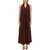 ALYSI Silk Crepe Dress BROWN