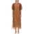 ALYSI Transparent Longuette Dress BROWN