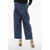 ADER ERROR Blue Mark Low Waist Oversized Fit Single Pleat Pants Blue