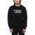 COURRÈGES Solid Color Crew-Neck Sweater With Contrasting Embroidery Black