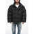 Balenciaga Unisex Padded Fabric Wrap Down Jacket With Removable Hood Black