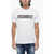 DSQUARED2 Solid Color Cool Fit Crew-Neck T-Shirt With Printed Logo White