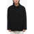 LEMAIRE Wool And Cotton Overshirt With Double Breast Pocket Black