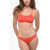 Nike Solid Color Bikini With Removable Padding Red