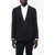 CORNELIANI Cc Collection Linen Half-Lined Blazer With Welt Pockets Black