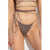 Saint Laurent Solid Color Self-Tie Bikini Bottom With Decorative Ties To W Brown