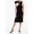 SPORTMAX Chenille Cervo Midi Dress With Stole Detail Black