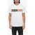 DSQUARED2 Solid Color Cigarette Fit Crew-Neck T-Shirt With Printed Log White