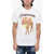 DSQUARED2 Cotton Crew-Neck T-Shirt With Maxi Print White