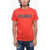 DSQUARED2 Cotton Crew-Neck T-Shirt With Logo Red