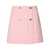 Versace Pink Check-Pattern Skirt In Tweed Woman PINK