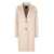 Pinko Pinko Cacciavite Single-Breasted Wool Coat Beige