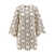 ZIMMERMANN Zimmermann Short Cotton Dress With Floral Pattern BEIGE E NERO