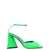 THE ATTICO The Attico 'Piper' Sandals GREEN