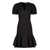 Nina Ricci Nina Ricci Peplum Virgin Wool Dress Black