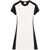 COURRÈGES Courrèges White And Black Cotton Dress HERITAGE WHITE/BLACK