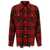 Alexander McQueen Alexander McQueen Distressed Tartan Overshirt RED