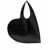 COPERNI 'Heart' Black Shoulder Bag In Leather Woman Black