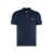 MAISON KITSUNÉ Maison Kitsuné Fox Head Patch Cotton Polo Shirt BLUE