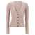 Brunello Cucinelli Brunello Cucinelli Glitter Ribbed Cardigan PINK