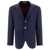 Brunello Cucinelli Brunello Cucinelli Wool, Silk And Cashmere Diagonal Deconstructed Blazer With Patch Pockets BLUE