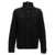 Maison Margiela Maison Margiela Distressed Half Zip Sweater Black