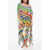 Dolce & Gabbana Printed Silk Kaftan Dress Multicolor