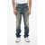 Gucci Skinny Fit Vintage Wash Denims With Fringed Hem 16Cm Light Blue