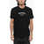 DSQUARED2 Solid Color Dan Fit Crew-Neck T-Shirt With Printed Logo Black