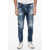 DSQUARED2 Vintage Effect Distressed Sexy Twist Jeans 16Cm Blue