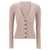 Brunello Cucinelli Glitter ribbed cardigan Pink