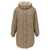 Brunello Cucinelli Long fur insert down jacket Beige