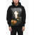 1989 STUDIO Cotton Hoodie Sweatshirt With Maxi Print Black