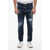 DSQUARED2 Cotton Stretch Distressed Cool Guy Demis 16Cm Blue