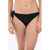 Saint Laurent Solid Color Tie-Side Bikini Bottom Black