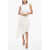 Givenchy Asymettric Sleeveless Dress With Logoed Band White