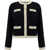 Tory Burch Kendra Chunky Cardigan BLACK / FRENCH CREAM