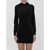 Alexander Wang Mini Dress With Embossed Logo BLACK