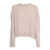 Fabiana Filippi CREW NECK SWEATER WITH SEQUIN TRIM DETAIL Beige