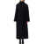 ROHE Róhe Shawl Collar Wrap Coat Black