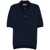 MISSONI BEACHWEAR Missoni Polo Shirt With Wave Pattern BLUE