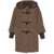 CINZIA ROCCA Cinzia Rocca Short Cashmere Coat With Toggles. BROWN