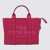 Marc Jacobs Marc Jacobs Pink Leather Medium The Traveller Tote Bag HOT PINK