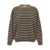 Brunello Cucinelli Brunello Cucinelli Striped Cashmere Blend Sweater BROWN