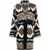 Woolrich Woolrich Geometric Print Cardi Coat MARRONE E NERO