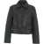 Pinko Quilted patent leather jacket Black