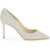 Jimmy Choo Romy 85 Dusty Glitter Pumps PLATINUM ICE