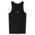 Versace Versace Logo Ribbed Cotton Tank Top Black