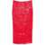 ROTATE Birger Christensen Rotate Birger Christensen Fitted Midi Skirt With Sequins RED