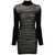 Jean Paul Gaultier Jean Paul Gaultier Ribbed Mariniere Short Dress With Mesh Layer Clothing BLUE